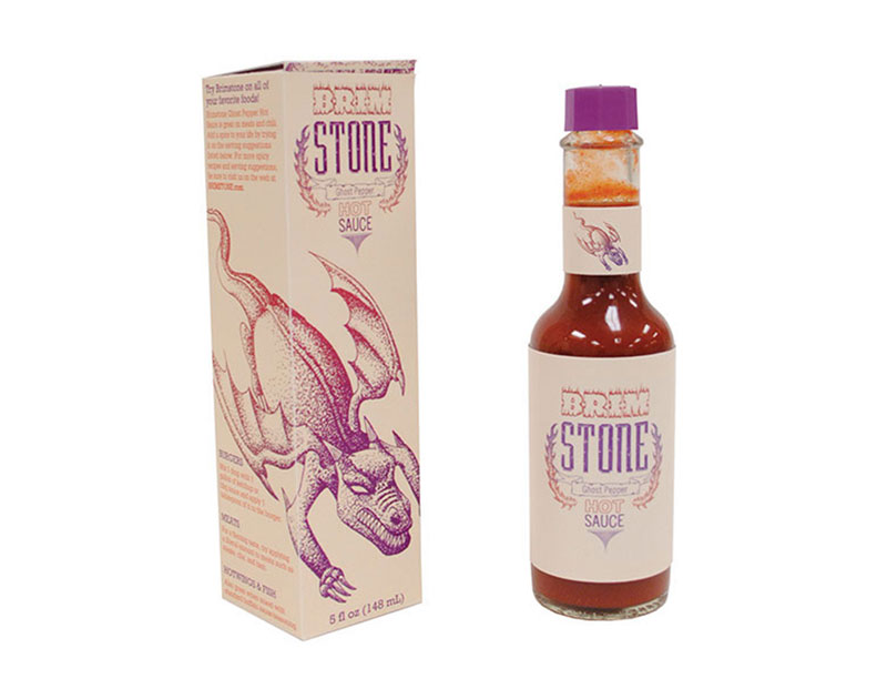 Brimstone Hot Sauce Package and Bottle Design