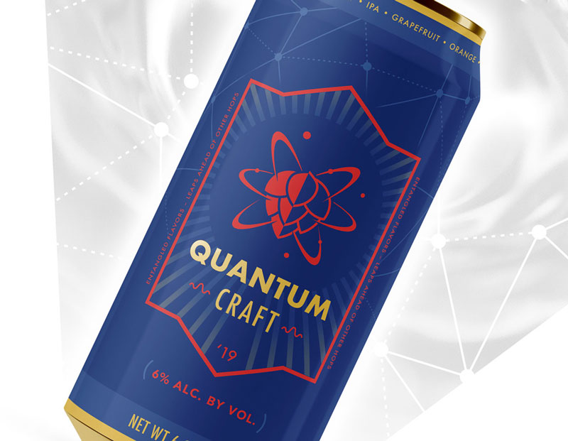 Quantum Craft Beer Can Design